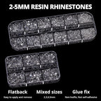 7500Pcs Transparent Clear Rhinestones Flatback - Image 3