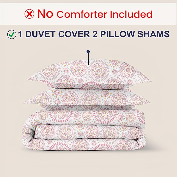 Kotton Culture 3 Pc California King Size Duvet Cover Set -100% Egyptian Cotton - Image 2