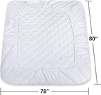 Utopia Bedding 2 Pack Quilted Fitted Mattress Pad, King Size, Elastic Fitted - Image 4