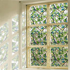 funlife Original Hand-Drawn Faux Stained Glass Window Film, Reusable by funlife