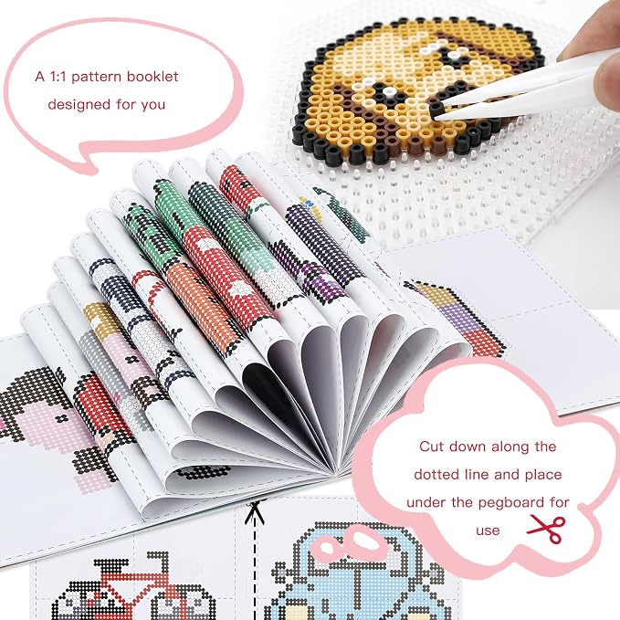 Quefe Fuse Beads Kit 36000 Pcs 72 Colors 2.6mm Mini Beads Craft Kit Including - Image 4