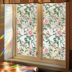 Stained Glass Window Cling, Rainbow Tinted Window Film Sun Blocking, Floral - Image 6