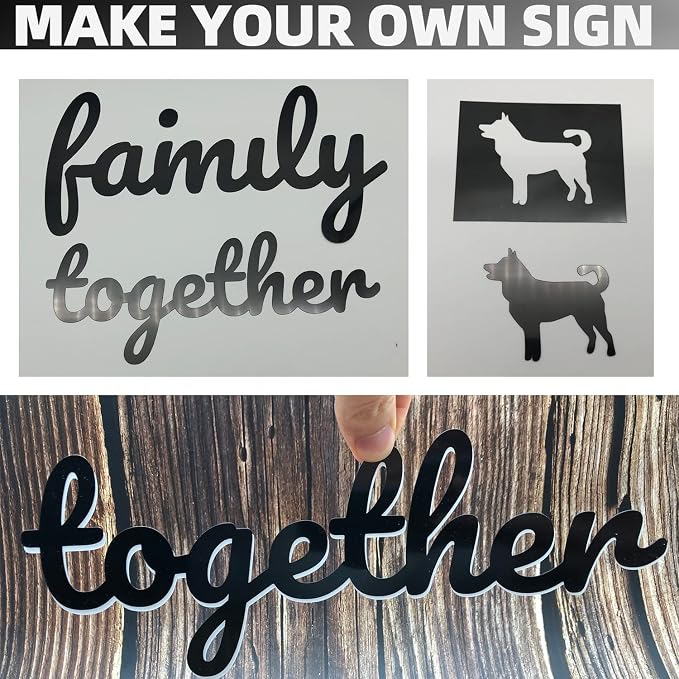 Opaque Black Plastic Sheets, 7.5mil 12” X 12” Craft PET Film, PET Stencil - Image 7