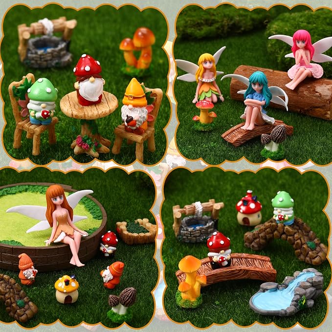 29Pcs Fairy Garden Accessories, Miniature Garden Ornaments Landscape - Image 4