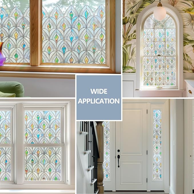 3D Stained Glass Window Film, Decorative Window Privacy Film - Image 5