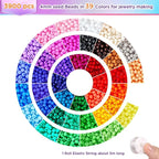 4mm Seed Beads for Jewelry Making, Funtopia 39 Colors Uniform Small Beads for - Image 6