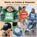 TECKWRAP Heat Transfer Vinyl for T-Shirts, 50+ Washes, REACH Certified & Dryer - Image 7