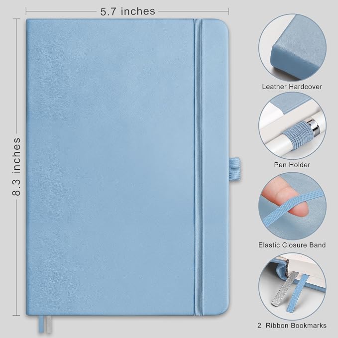 RETTACY Graph Grid Paper Notebook, 192 Pages, A5 Size | 5 Squares per Inch - Image 2
