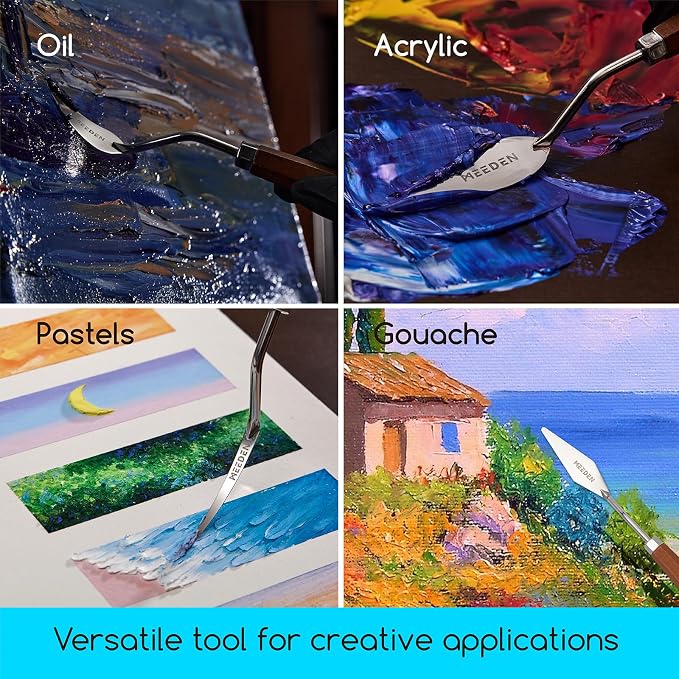 MEEDEN Artist Painting Knife Set: 25Pcs Assorted Stainless Steel Palette Knives - Image 5