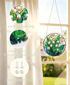 Acrylic Puzzle Suncatcher, Lily Valley White Sun Catcher - Image 7