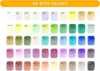 Artecho Metallic Watercolor Paints, 50 Glitter Watercolor Paint Set, Water - Image 2