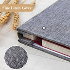 potricher Large Photo Album Self Adhesive 3x5 4x6 5x7 8x10 10x12 Pictures Linen - Image 5