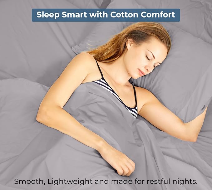 Royale Linens 100% Organic Cotton Full Flat Sheet Only - Image 9