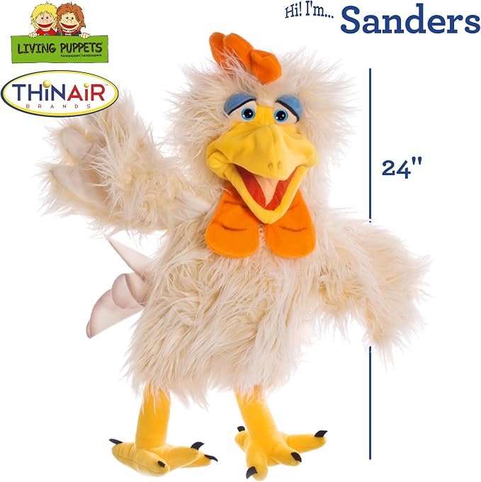 Playful Minds - Living Puppets Sanders Rooster - Hand Puppet – 24 Inch Large - Image 2