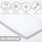 10 Pack Glitter Foam Sheets Craft 8 x 12 inch | Sparkles Foam Paper - Image 3