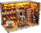 3D Wooden Puzzles for Adults, DIY Miniature Dollhouse, Book Nook Kit, Built-in by ANTREATU
