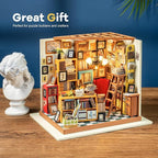 Rolife DIY Miniature House Kit Sam's Study, Tiny House Kit - Image 5