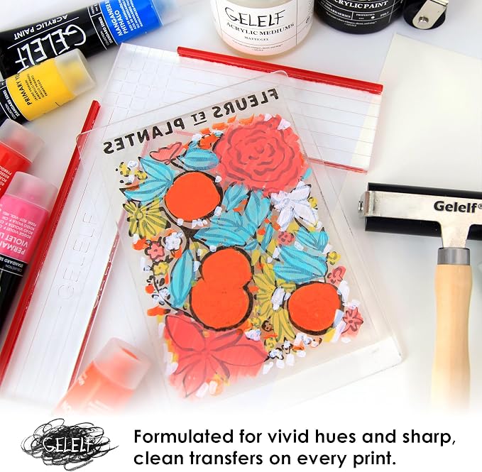 Acrylic Paint Gel Plates Printing Paint Perfect Transfer Special Acrylic Paint - Image 7