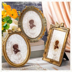 Vicenpal 3 Pcs Tiny Picture Ornate Frames 5 x 7 Inch Small Vintage Oval Picture - Image 2