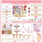 Wurosi 773 Pcs Beaded Keychain Making Kit, Bag Charm Kit, - Image 2