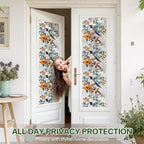 Stained Glass Window Film UV Resistant Window Privacy Film, Hummingbird Floral - Image 3