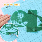HTVRONT Green Glitter Heat Transfer Vinyl, Iron on Vinyl - Image 2