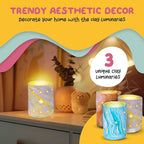 JOiFULi DIY Clay Luminaries Clay Craft Kit Gifts - Image 5