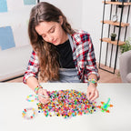 Pony Beads 1000+pcs Plastic 9mm Rave Kandi Spacer Bead - Image 7