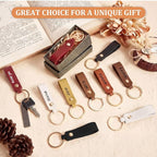 Wavyknot 30 Pcs PU Leather Keychain Blanks Bulk Laser Engraving Blanks Keychain - Image 3