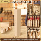 48PCS Basswood Carving Blocks, Carving Wood Blocks - Image 2