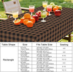 Smiry Rectangle Table Cloth, Waterproof Vinyl Tablecloth - Image 7