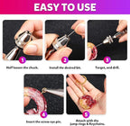 LEOBRO Hand Drill, Needle Nose Pliers, Keychain Making Kit, Jewelry Making - Image 8
