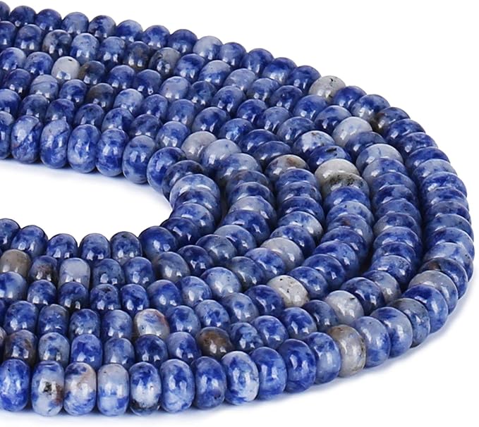 ICAI Beads 5x8mm Natural Beads Rondelle Spacer Loose Beads - Image 2