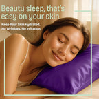 BLISSFORD Purple Satin Pillowcase - Image 5