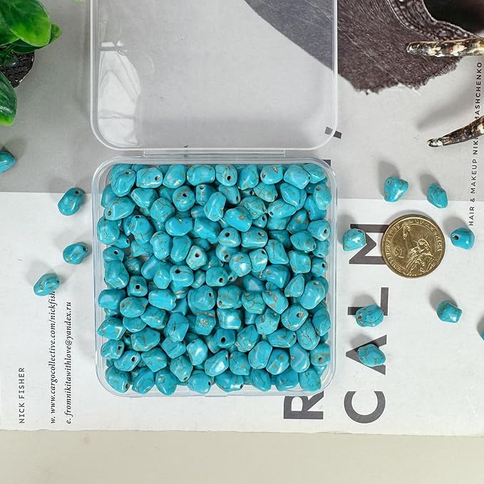 Turquoise Irregular Beads for Bracelet Making - Image 4