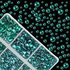 4000Pcs Mixed Size Hot Fix Round Crystals Gems Glass Stones Hotfix Flat Back - Image 2