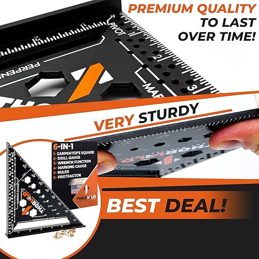 THORVALD 6-in-1 Carpenter Square 7 inch - Image 4