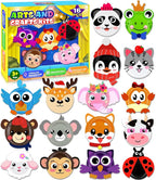 16 Pack Arts and Crafts for Kids, Toddler Crafts Animal Paper Plate Art Kit by MDCGFOD
