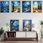 Leatrice 6PCS Van Gogh Landscape Diamond Art Kits - Image 4