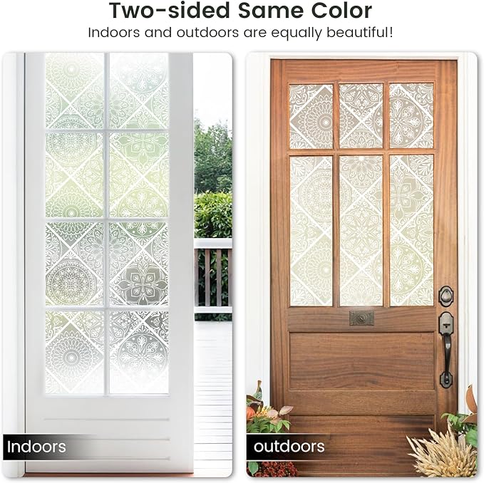 DKTIE Boho Style Stained Glass Window Film - Image 6