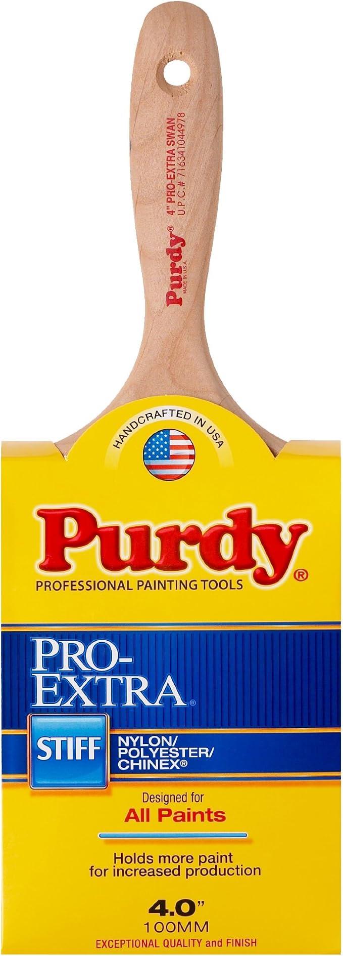 Purdy 144400740 Pro-Extra Series Swan Wall Paint Brush, 4 inch by Purdy
