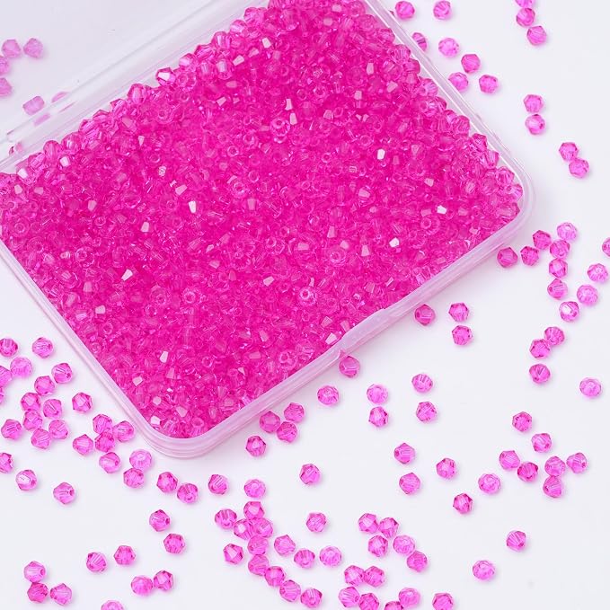 1000PCS Bicone Crystal Beads 4mm Glass Faceted Spacer Beads Bulk - Image 7