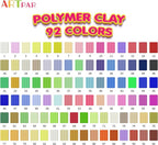 Artpar 92 Colors Polymer Clay Kits, Modeling Clay - Image 2