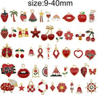30pcs Mixed Enamel Charms Pendants - Image 5