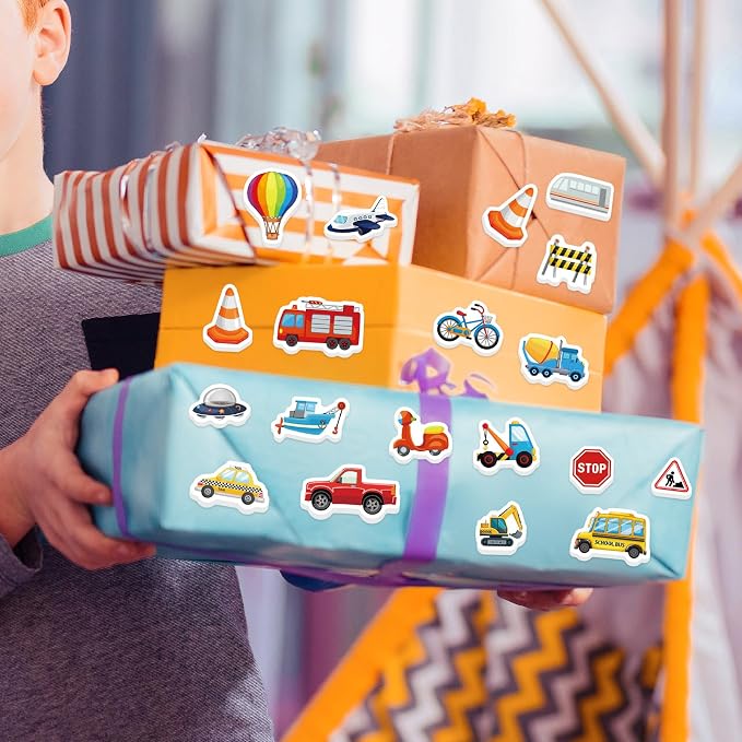 300Pcs Transportation Foam Stickers, Self-Adhesive Truck Cartransportation - Image 3