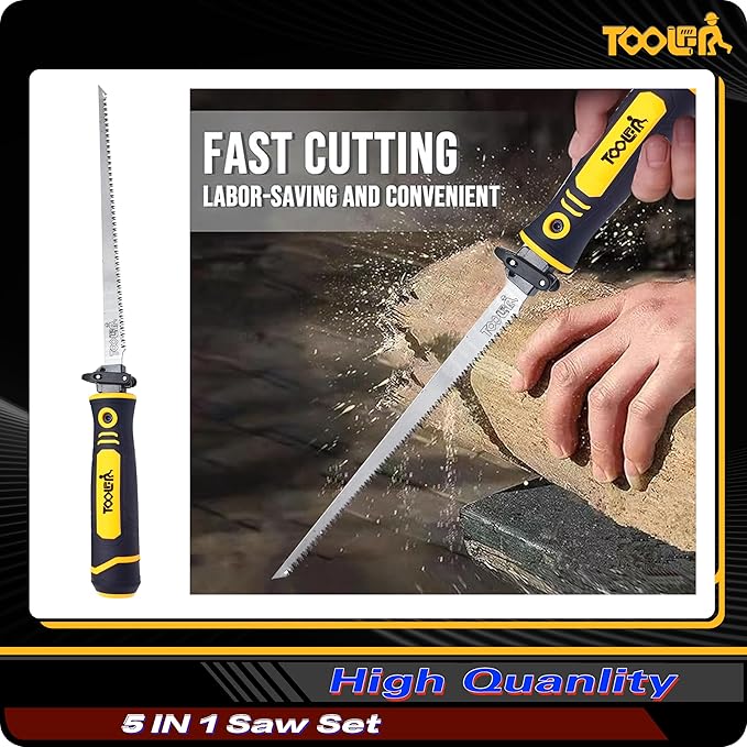 5-In-1 Multi Blades Hand Saw, 6 Inch Double Edges Japanese Pull, DrywallSaw - Image 6