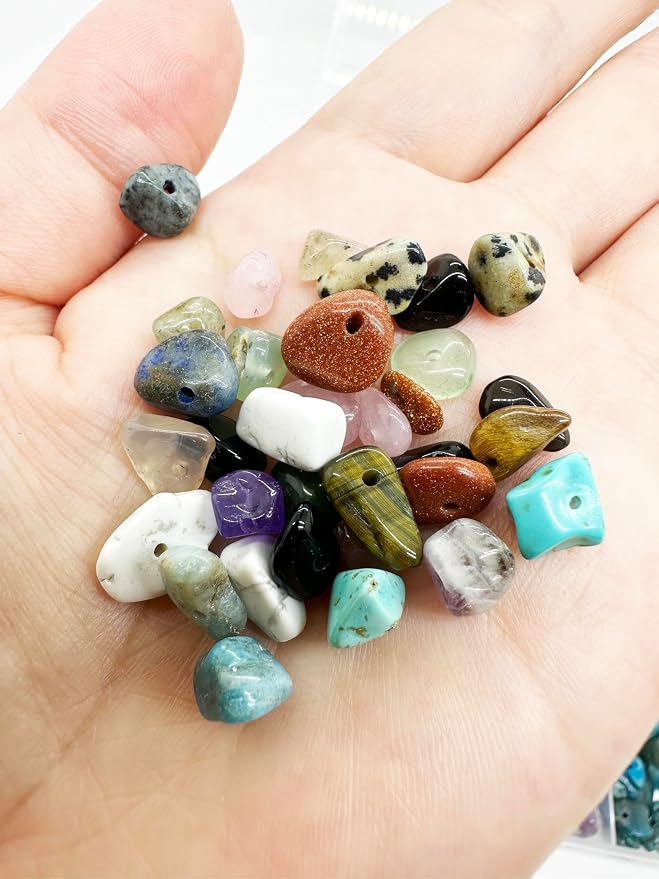 Gemstone Chips Beads DIY Jewelry Making, Healing Engry Crystals Polishing - Image 8