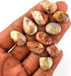 10pcs, Natural Gemstone Cabochon, Wholesale Assorted Flatback Crystals - Image 4