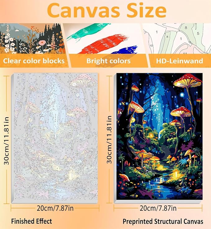 3 Pack Framed Paint by Numbers for Adult - Image 3
