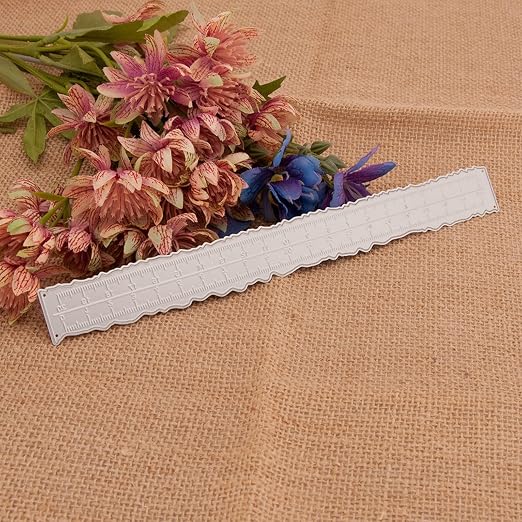 3PCS Irregular Edges Ruler Stainless Steel Paper Tearing Ruler Wavy Line - Image 7